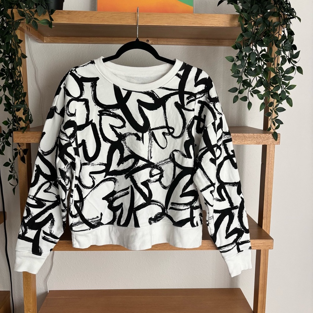 Maeve by Anthropologie Abstract Heart Pullover Sweater
